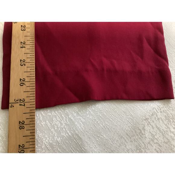 Vtg Talbots Red 100% Pure Silk Business Casual Dress Pants Sz 12 - Picture 7 of 10